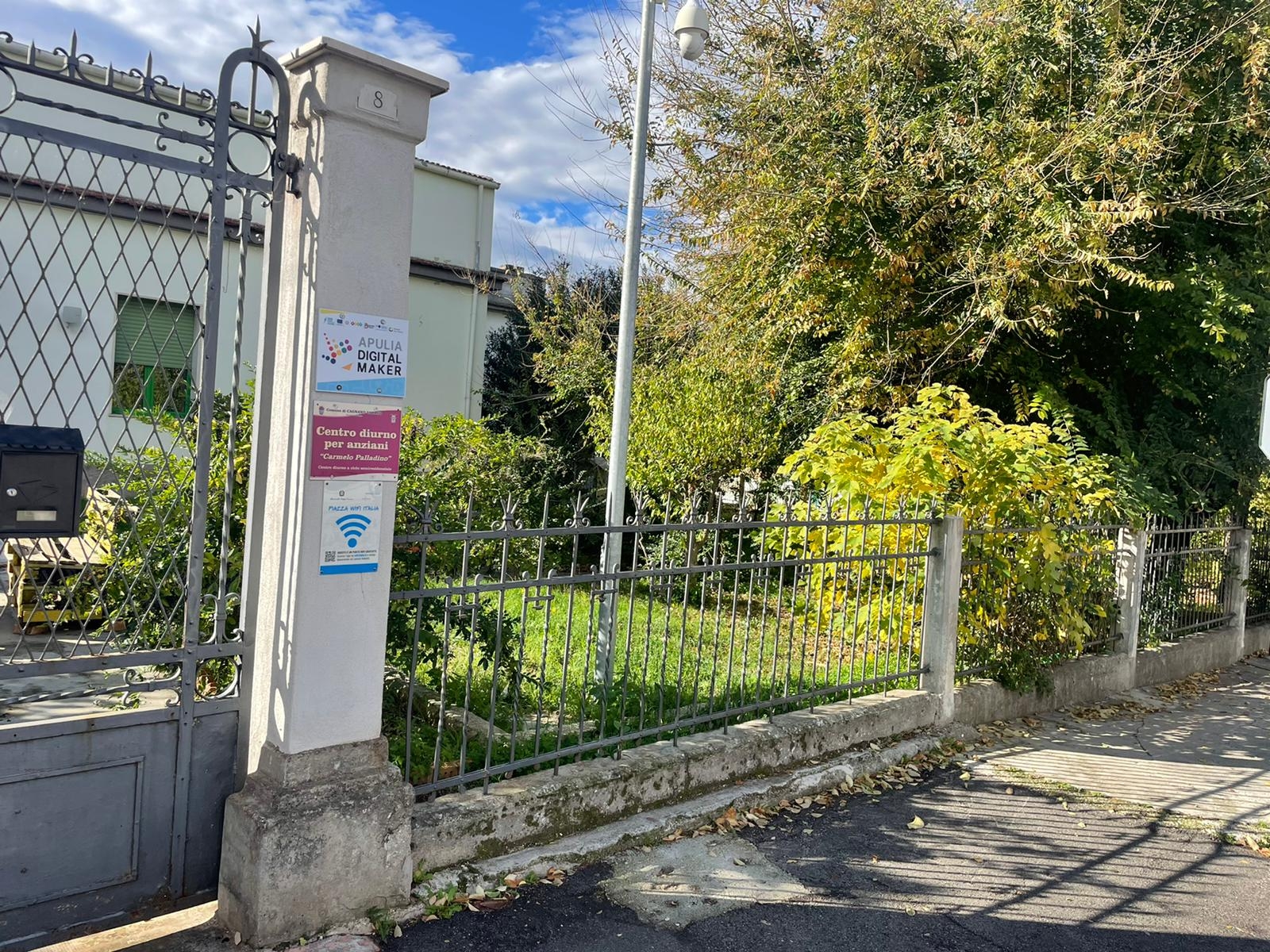 Vista del giardino del Nodo