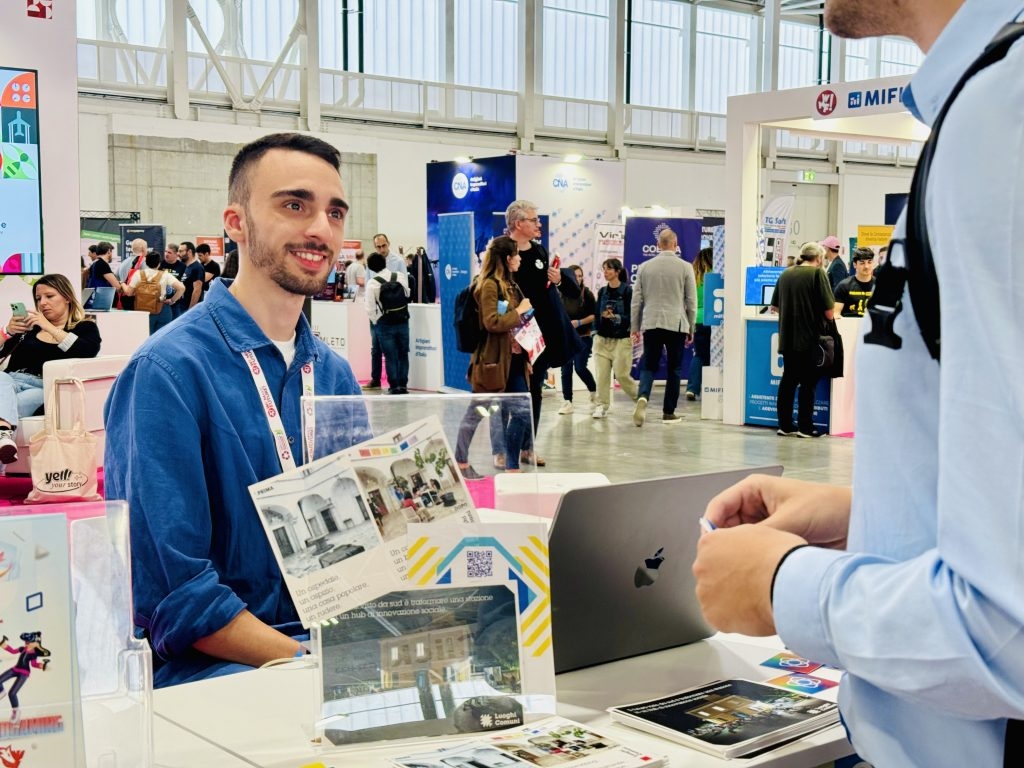 Uno degli stand del Team di Luoghi Comuni all'evento 