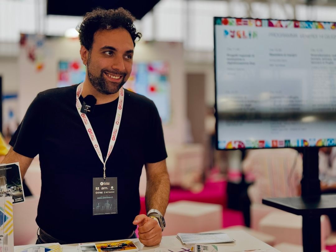 Gianluca Bovio, founder dell'APS Giocatori Senza Frontiere partecipa all'evento We Make Future a Bologna