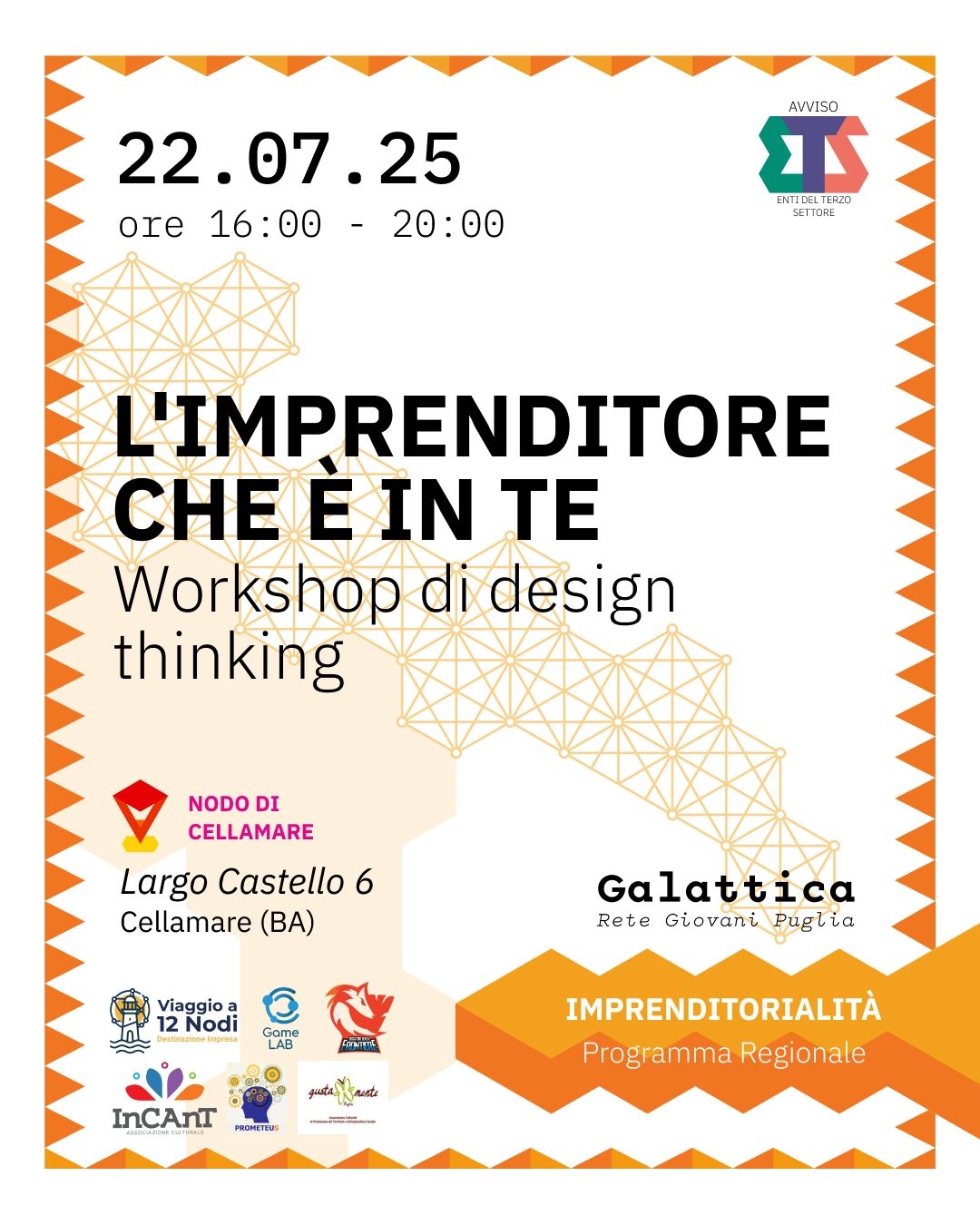 1° giornata Viaggio a 12Nodi, a Cellamare, evento di formazione