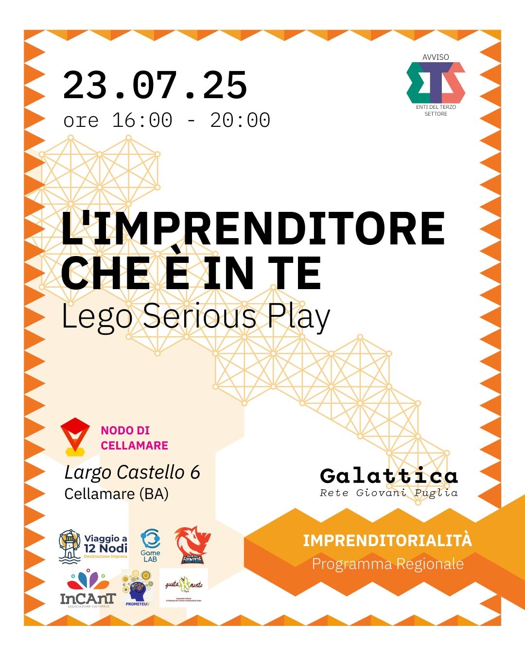 2° giornata Viaggio a 12 Nodi, a Cellamare evento di formazione
