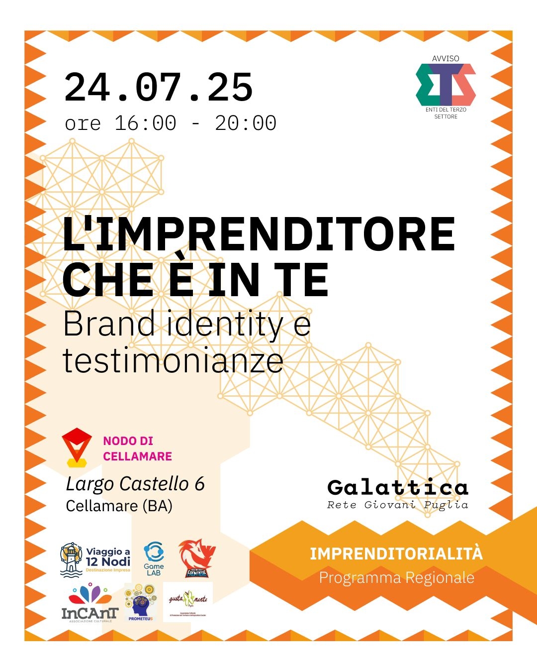 3° giornata Viaggio a 12Nodi, a Cellamare evento di formazione