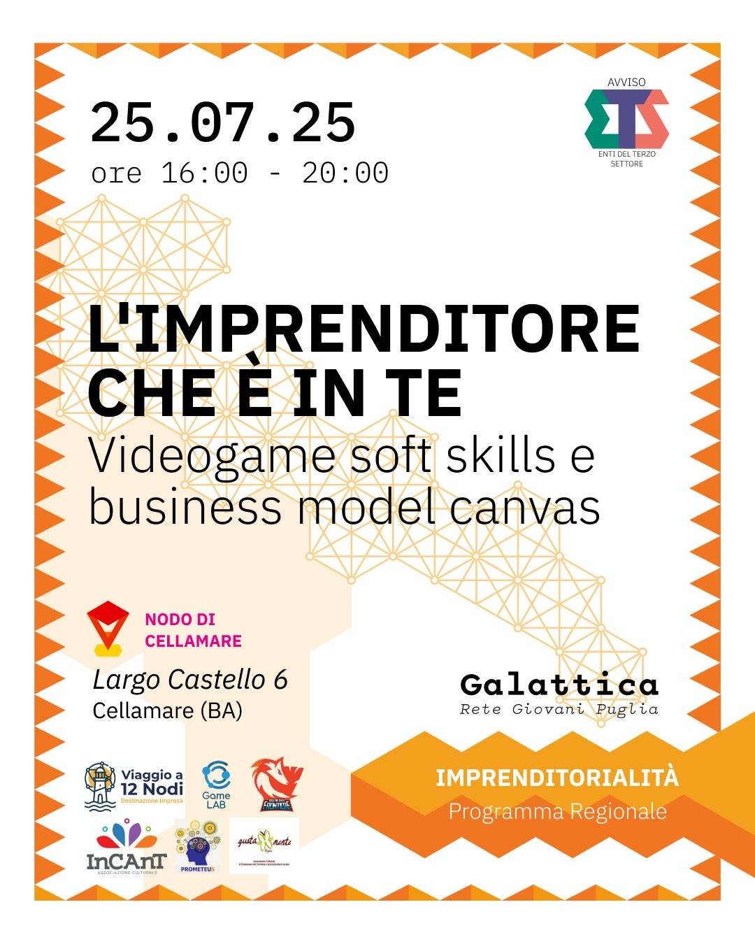 3° giornata Viaggio a 12 Nodi, a Cellamare evento di formazione