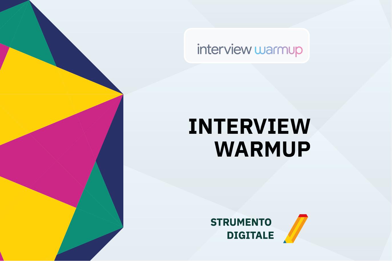 Locandina dello strumento digitale Interview Warmup