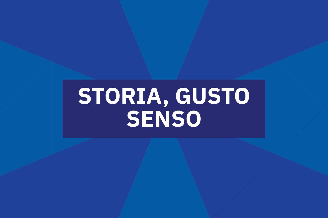 Locandina evento Storia, gusto, senso organizzato dall'Associazione Open Village Meledugno.