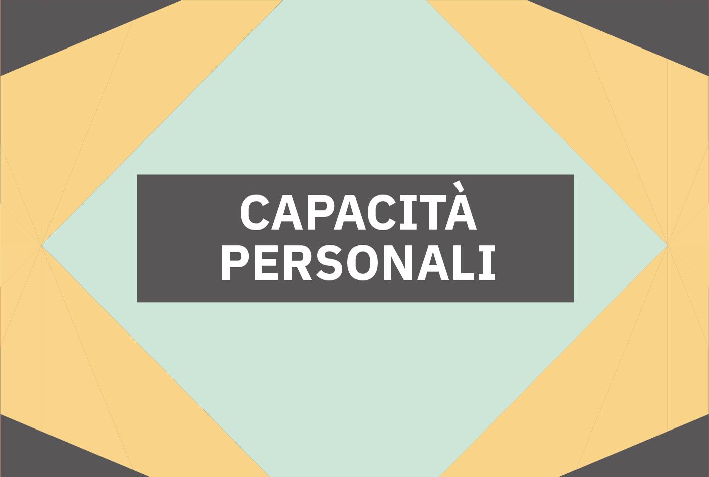 Locandina del workshop "Capacità personali"