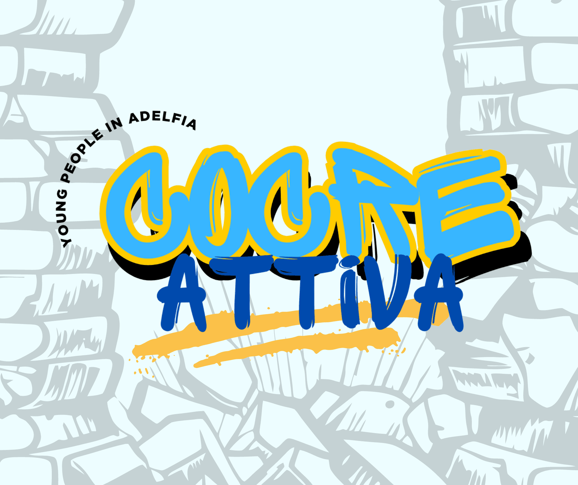 Locandina di COCREATTIVA, progetto di educativa di strada per i giovani di Adelfia
