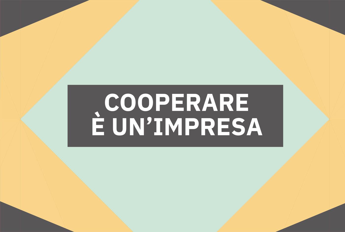 Locandina dell'evento "Cooperare è un impresa"