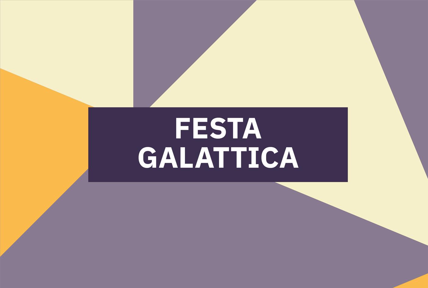 Locandina dell'evento "Festa Galattica"