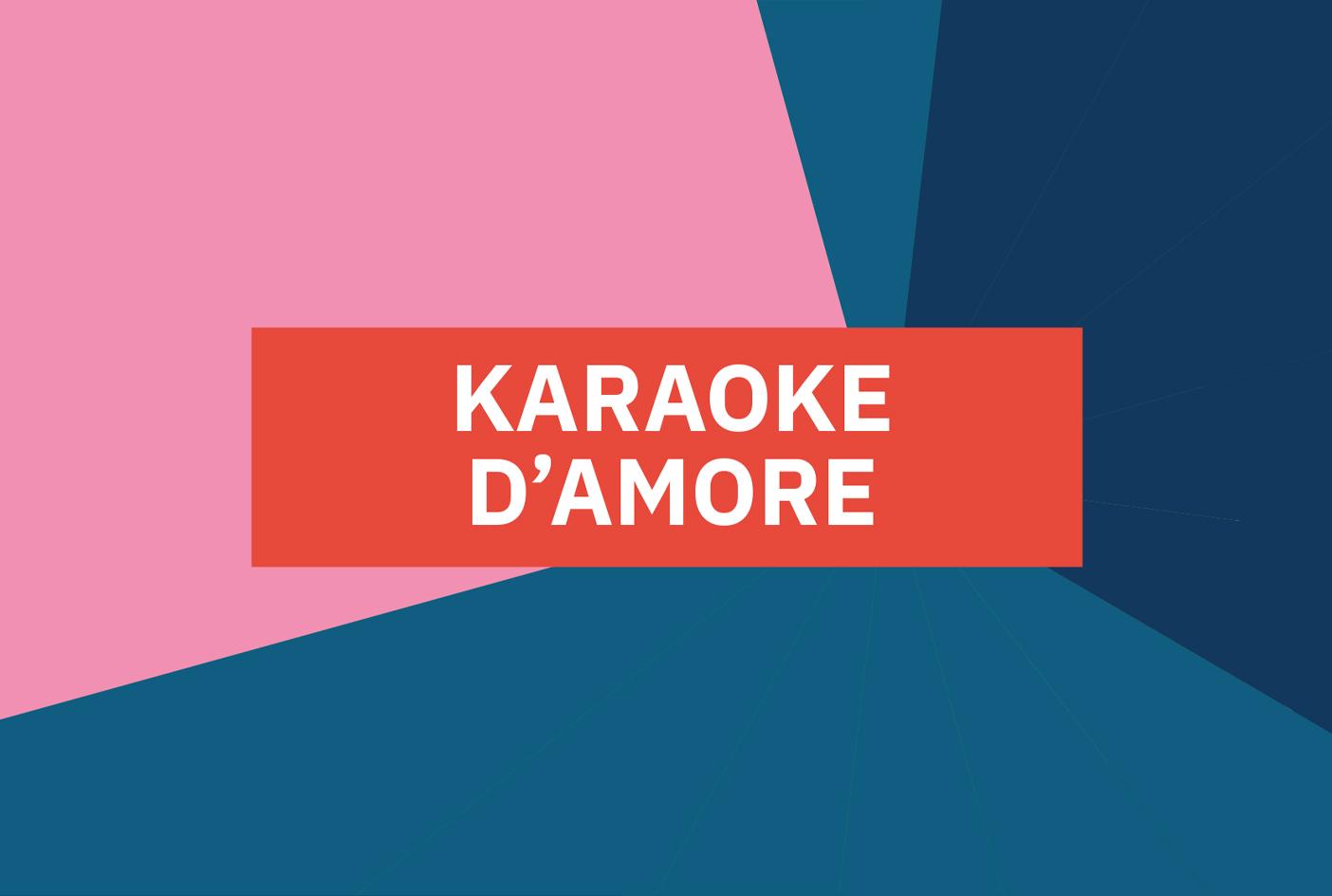 Locandina dell'evento "Karaoke e canzoni d'amore"