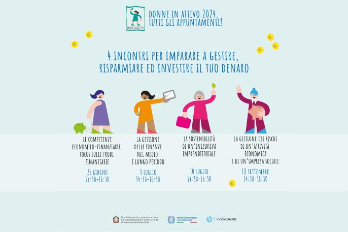 Locandina progetto "Donne in attivo" 2024