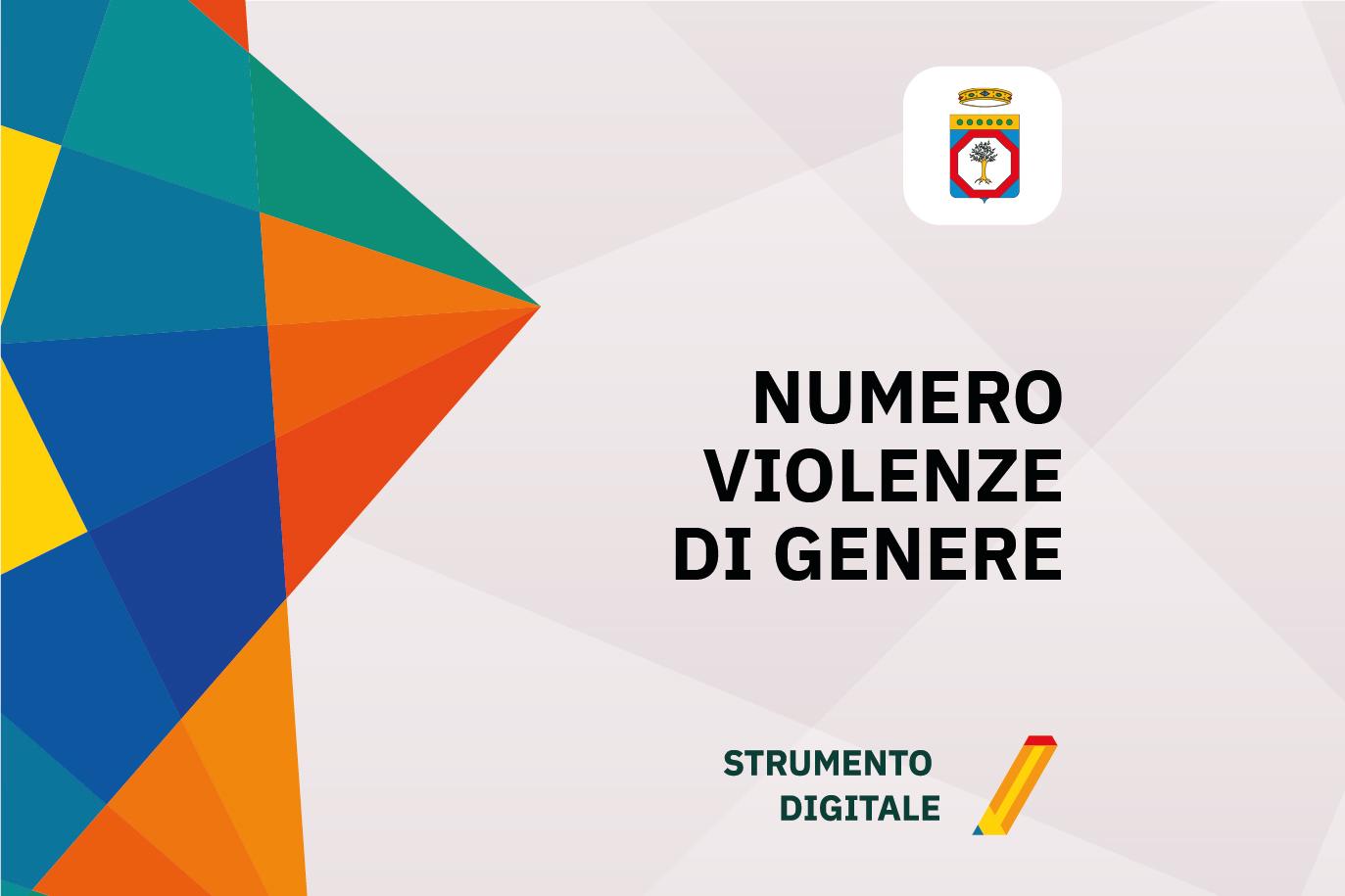 Locandina strumento digitale Numero Violenze di Genere