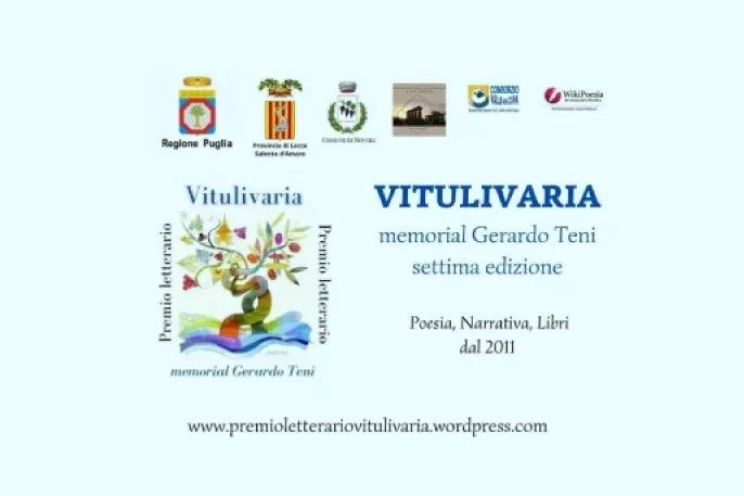 Immagine promozionale del bando bando del Premio Letterario Nazionale “Vitulivaria – Memorial Gerardo Teni”