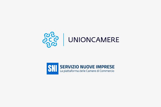 Loghi di Unioncamere e Servizio Nuove Imprese