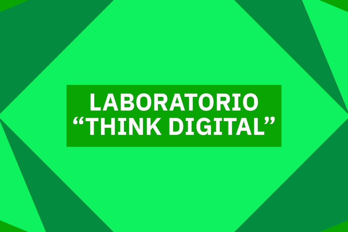 Locandina del laboratorio "Think Digital"