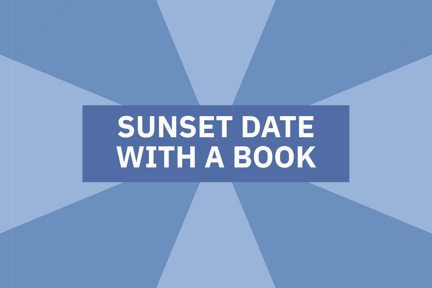 Locandina dell'evento "Sunset date with a book"