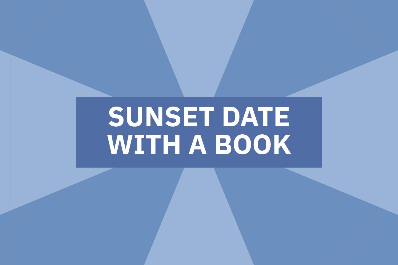 Locandina dell'evento "Sunset date with a book"