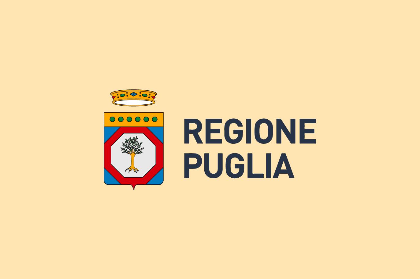 Logo della Regione Puglia su sfondo giallo