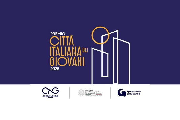 Locandina dell'iniziativa "Premio Città Italiana dei Giovani"