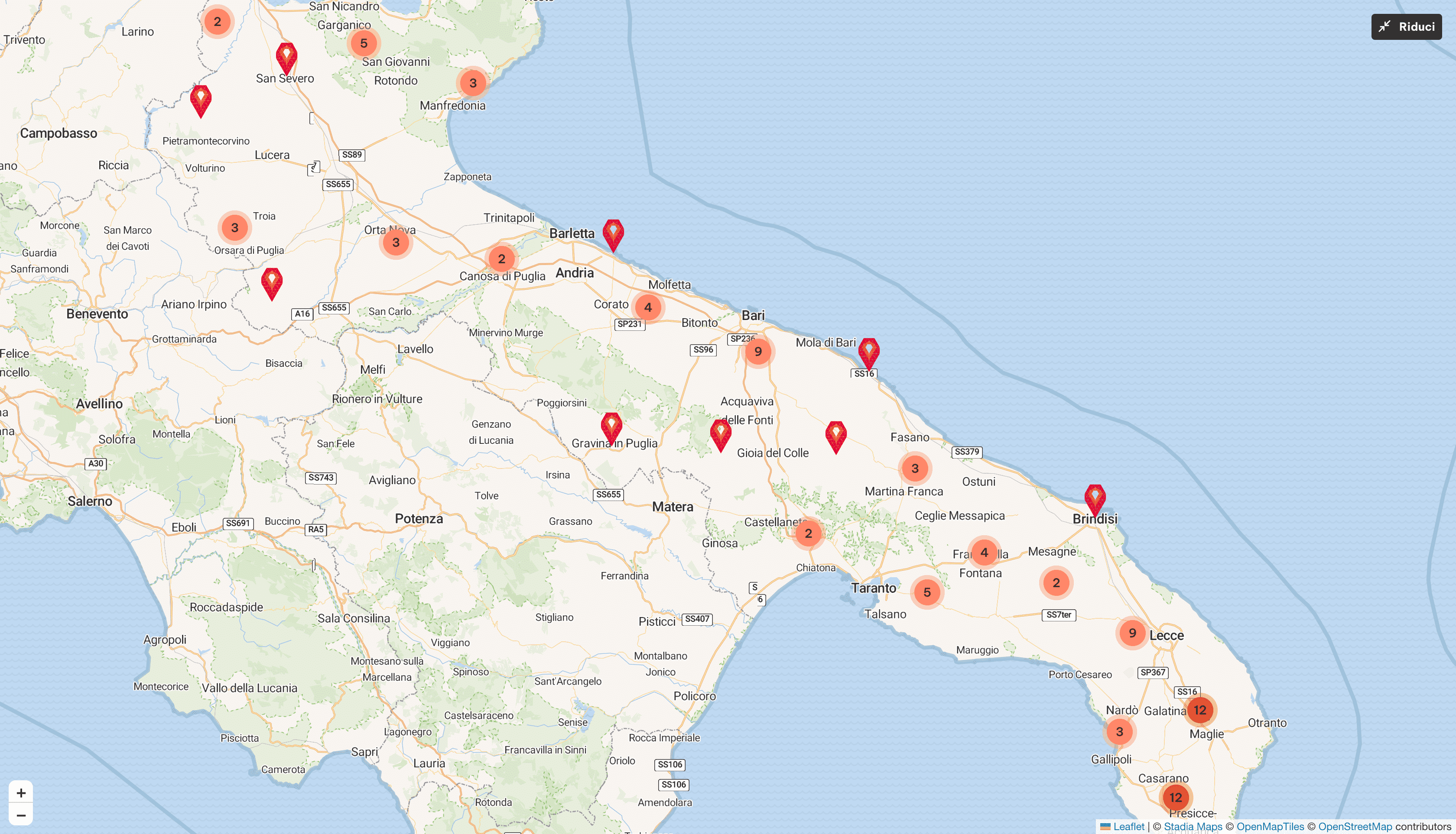 La mappa dei Nodi di Galattica