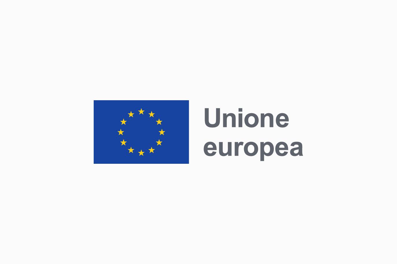 Logo dell'Unione Europea con la bandiera e il testo "Unione europea"