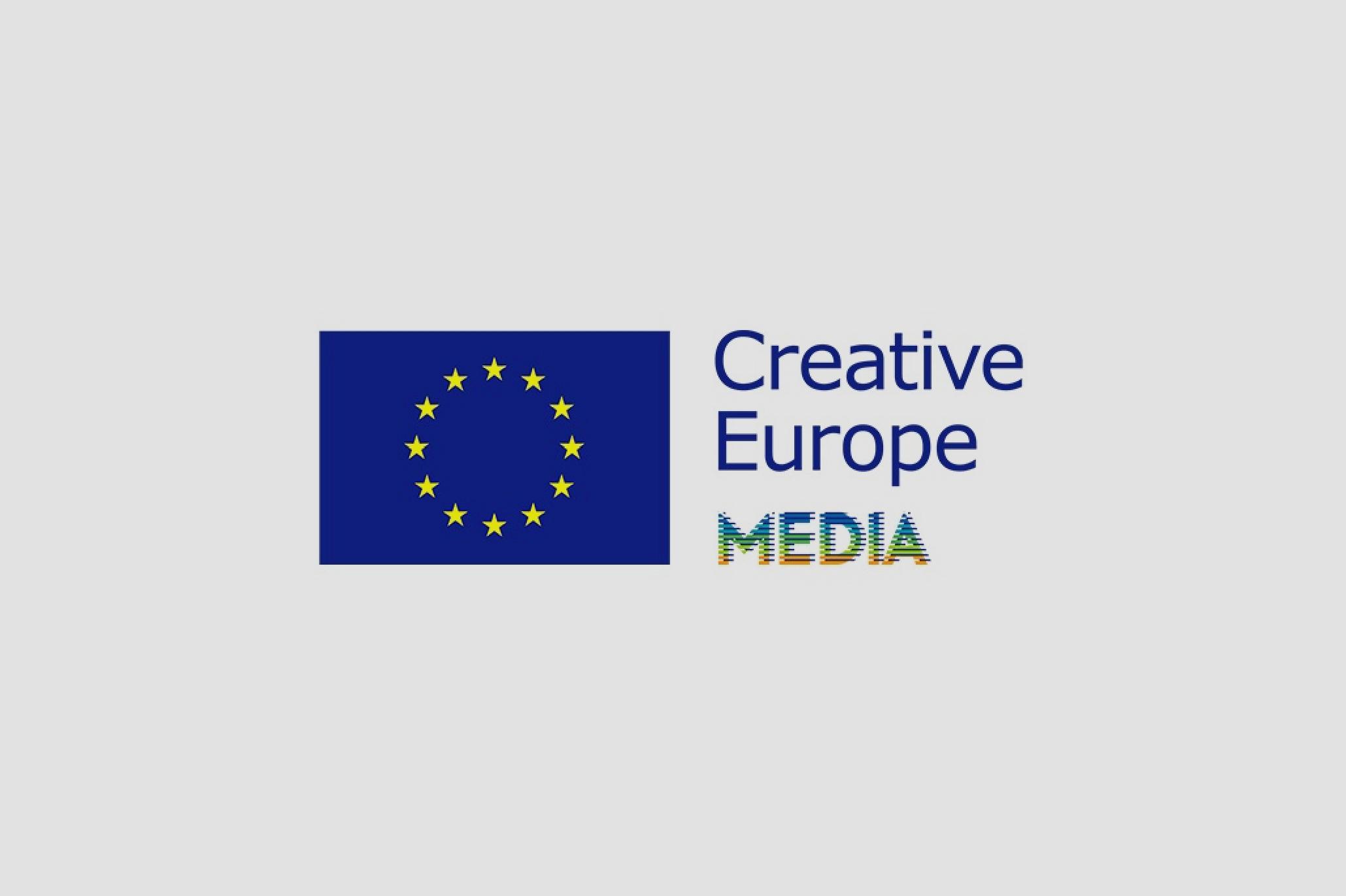 Logo del Programma Creative Europe - Media con il simbolo dell'Unione Europea e il nome del programma