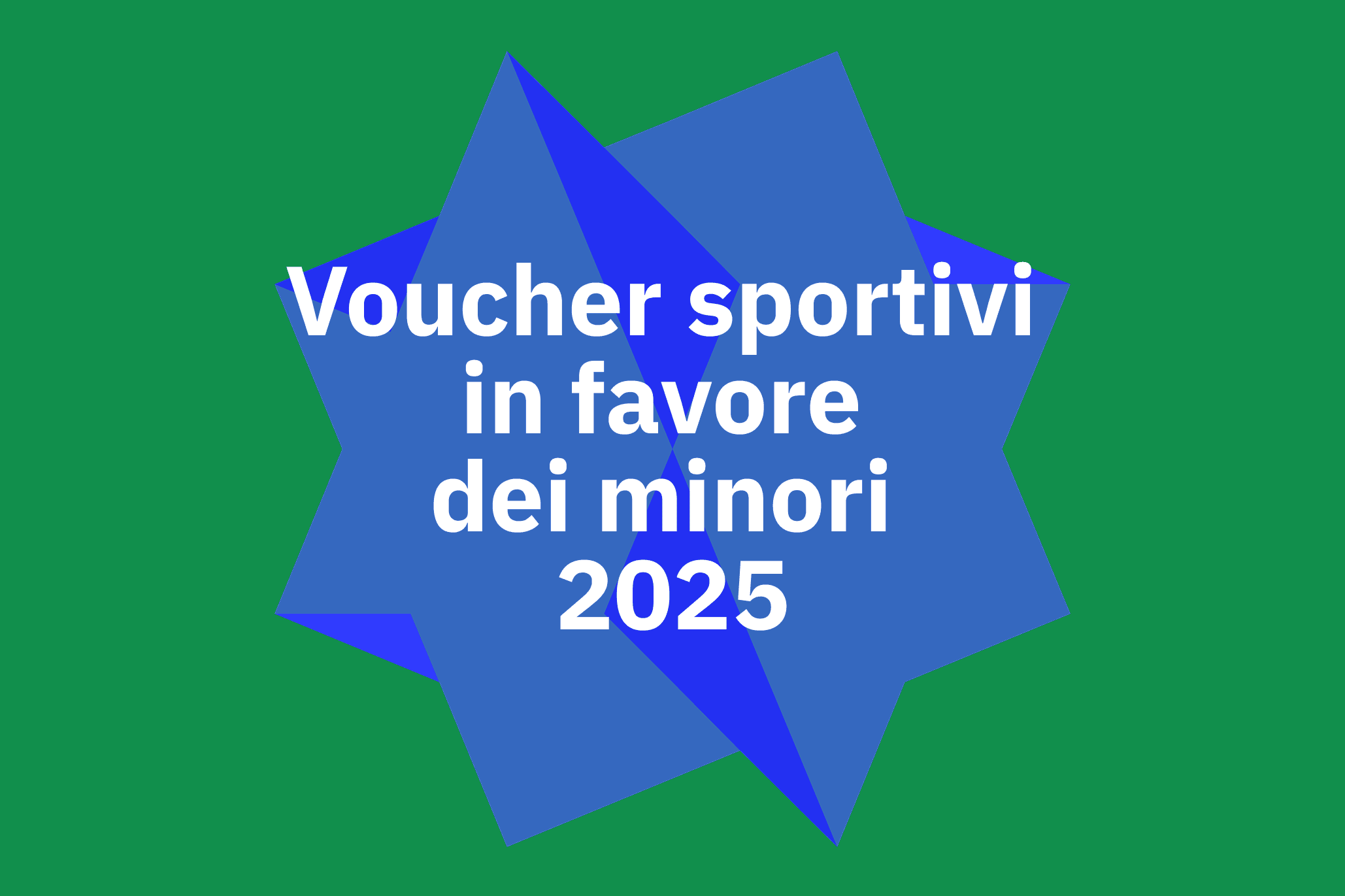 Voucher sportivi in favore dei minori 2025