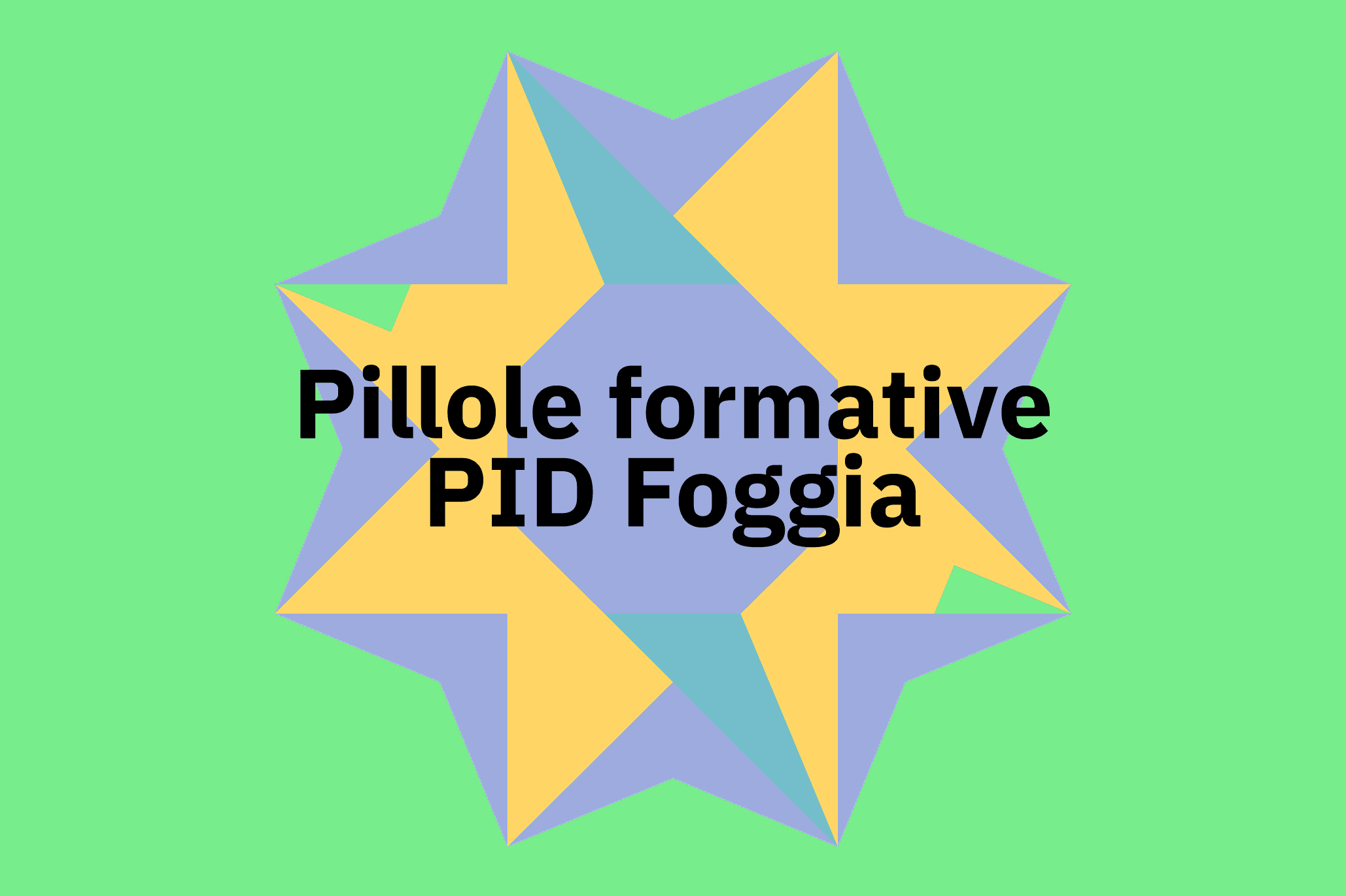 Pillole formative PID Foggia