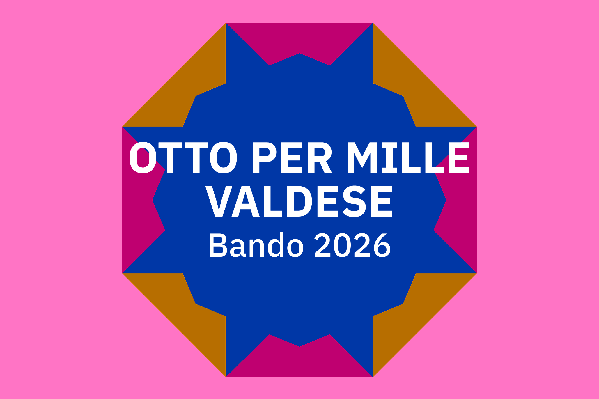 Otto per Mille Valdese Bando 2026
