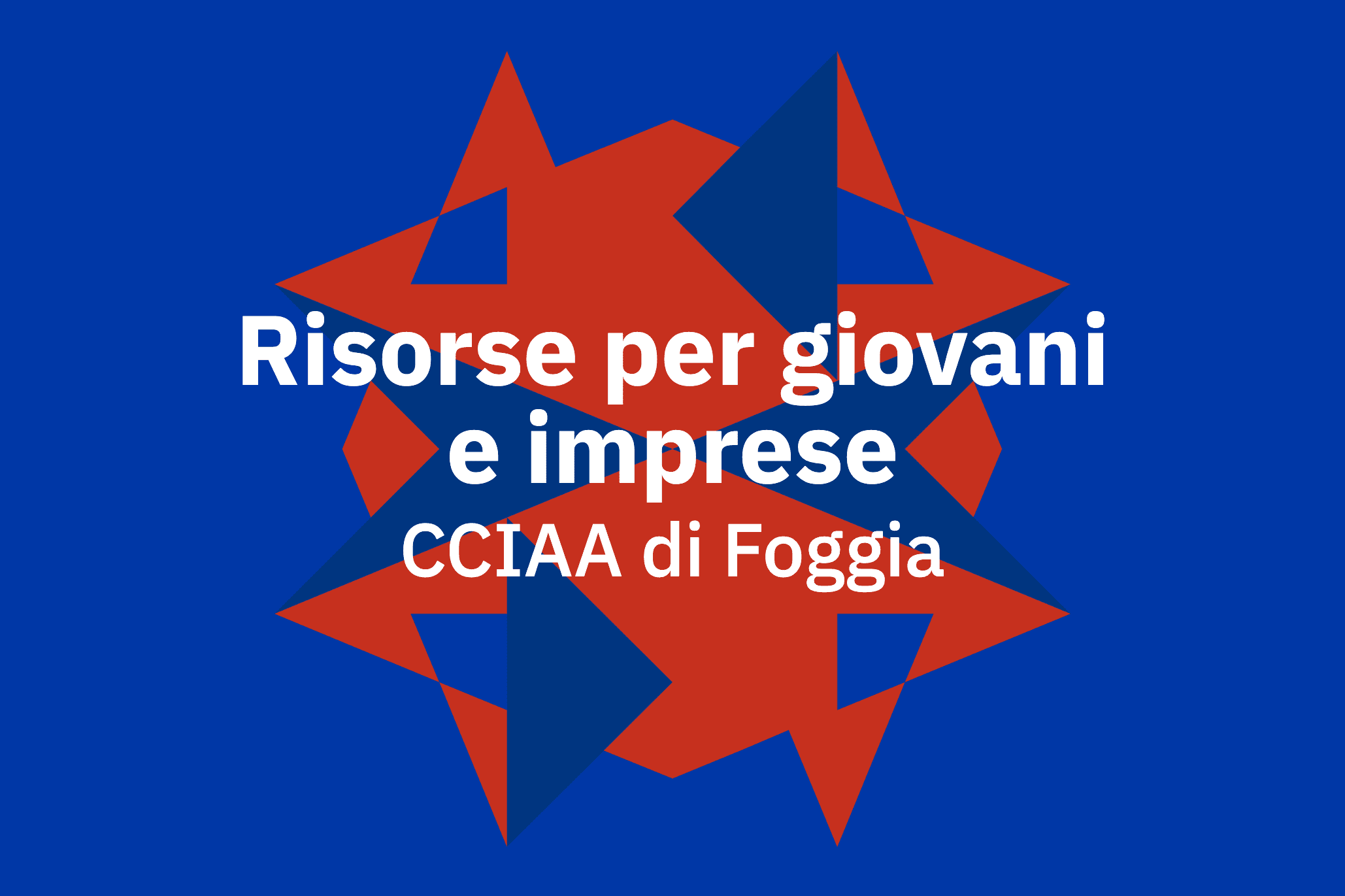 Risorse per giovani e imprese CCIAA di Foggia