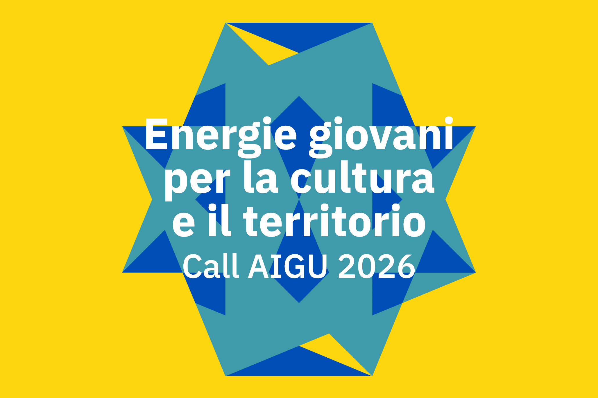 Energie giovani per la cultura e il territorio Call AIGU 2026