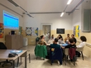 Il tavolo di lavoro del laboratorio dedicato alla progettazione sociale ed europea Sessione di lavoro con partecipanti al lab