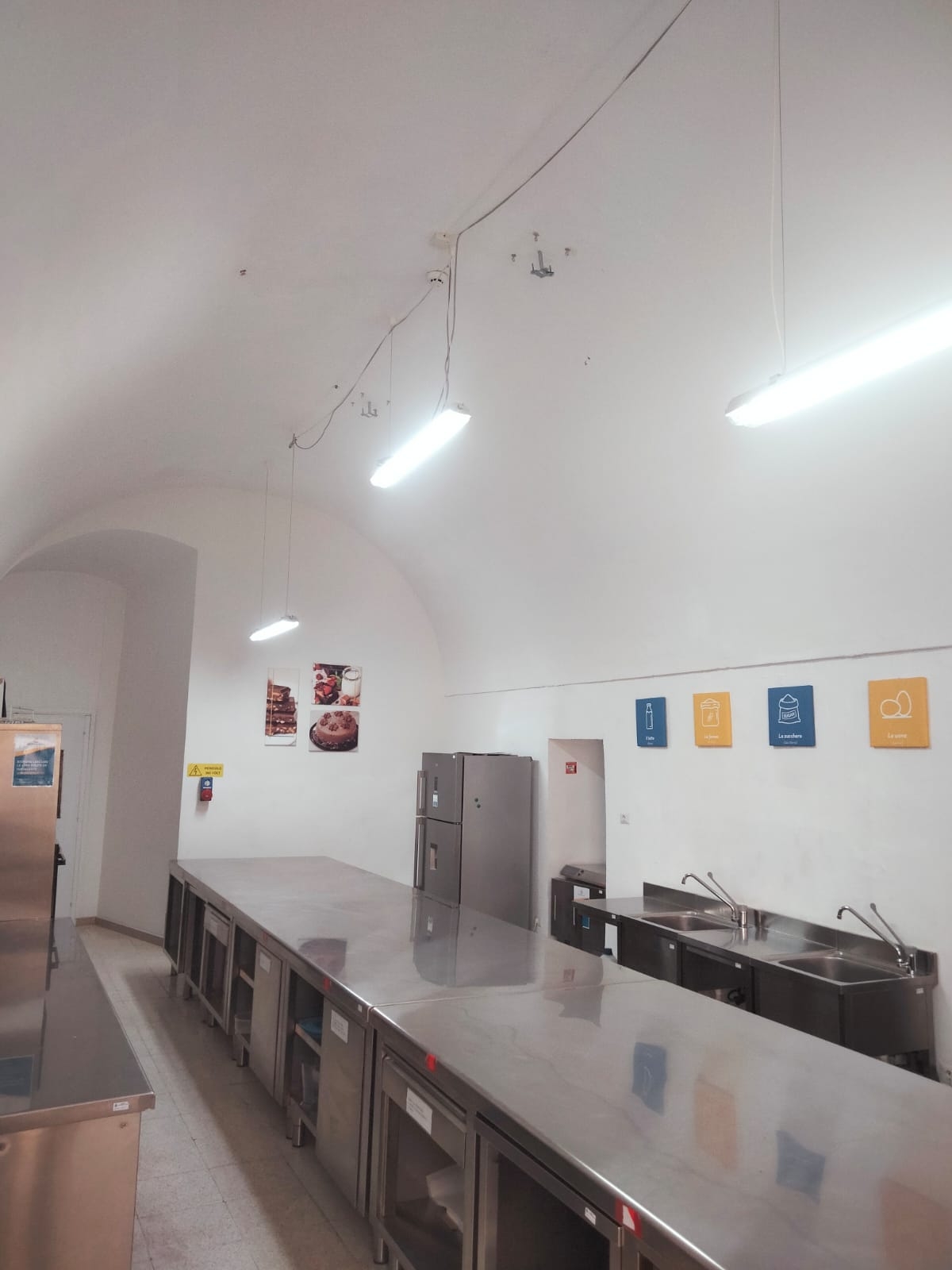 Aula laboratorio di cucina nello spazio che ospita il Nodo di Ceglie Messapica