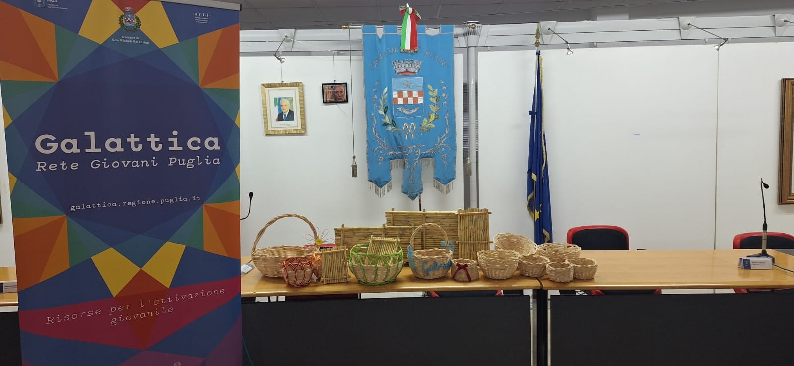 immagine con i prodotti finali del laboratorio di intreccio