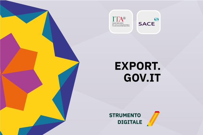 Export.Gov.It Locandina della piattaforma digitale Export.Gov.It