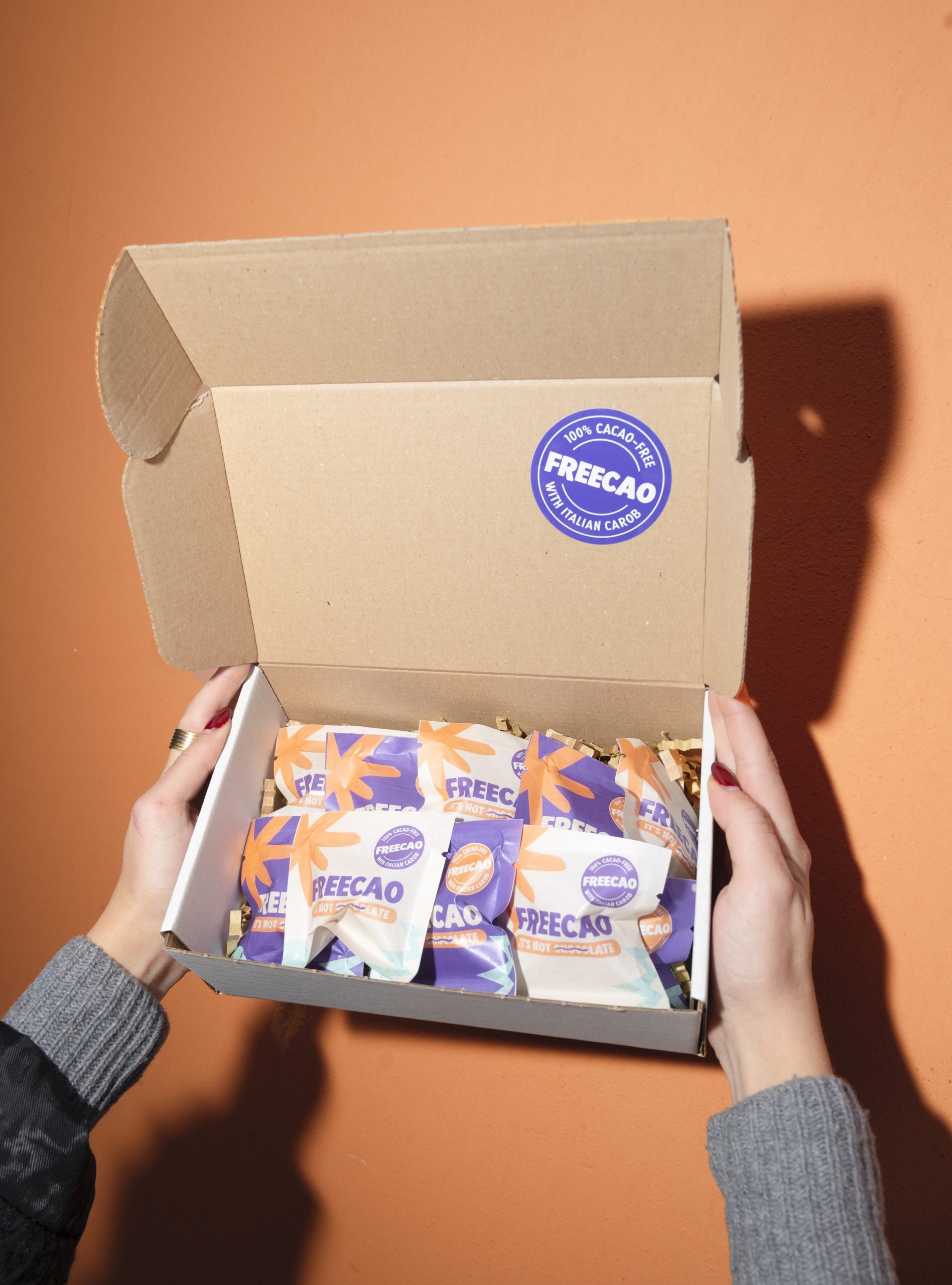 Fotografia del packaging della bon bon box di Foreverland