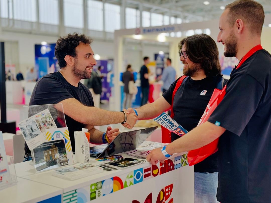 Stand dell'APS Giocatori Senza Frontiere al We Make Future di Bolgona