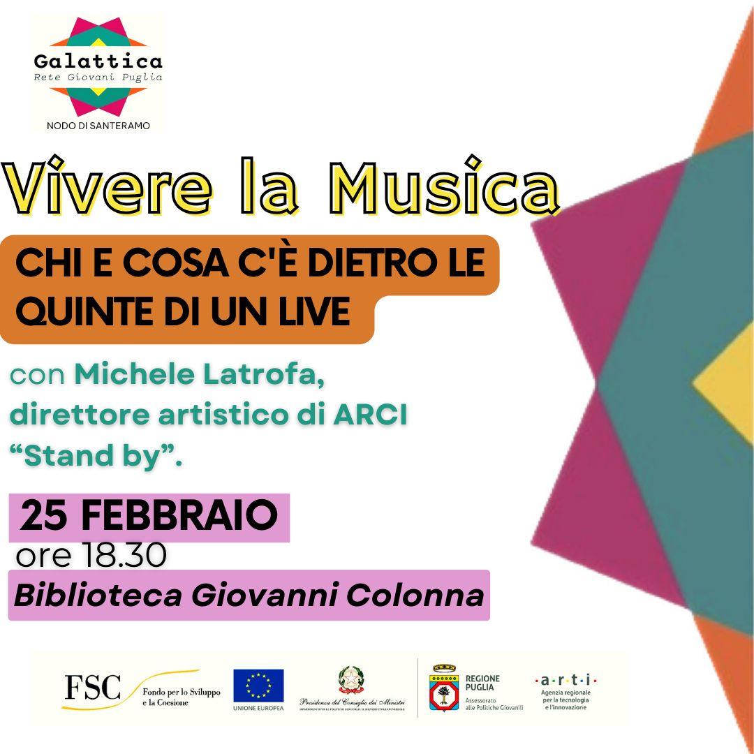 Vivere la musica
Chi e cosa c'è dietro le quinte di un live