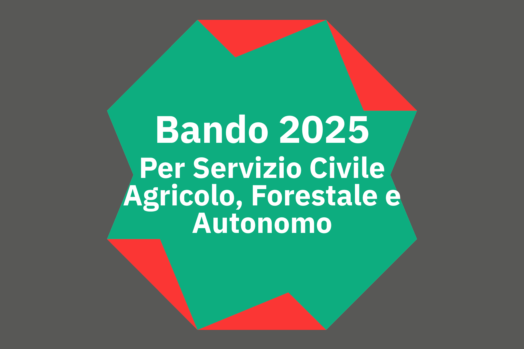 Bando 2025 per Servizio Civile Agricolo, Forestale e Autonomo
