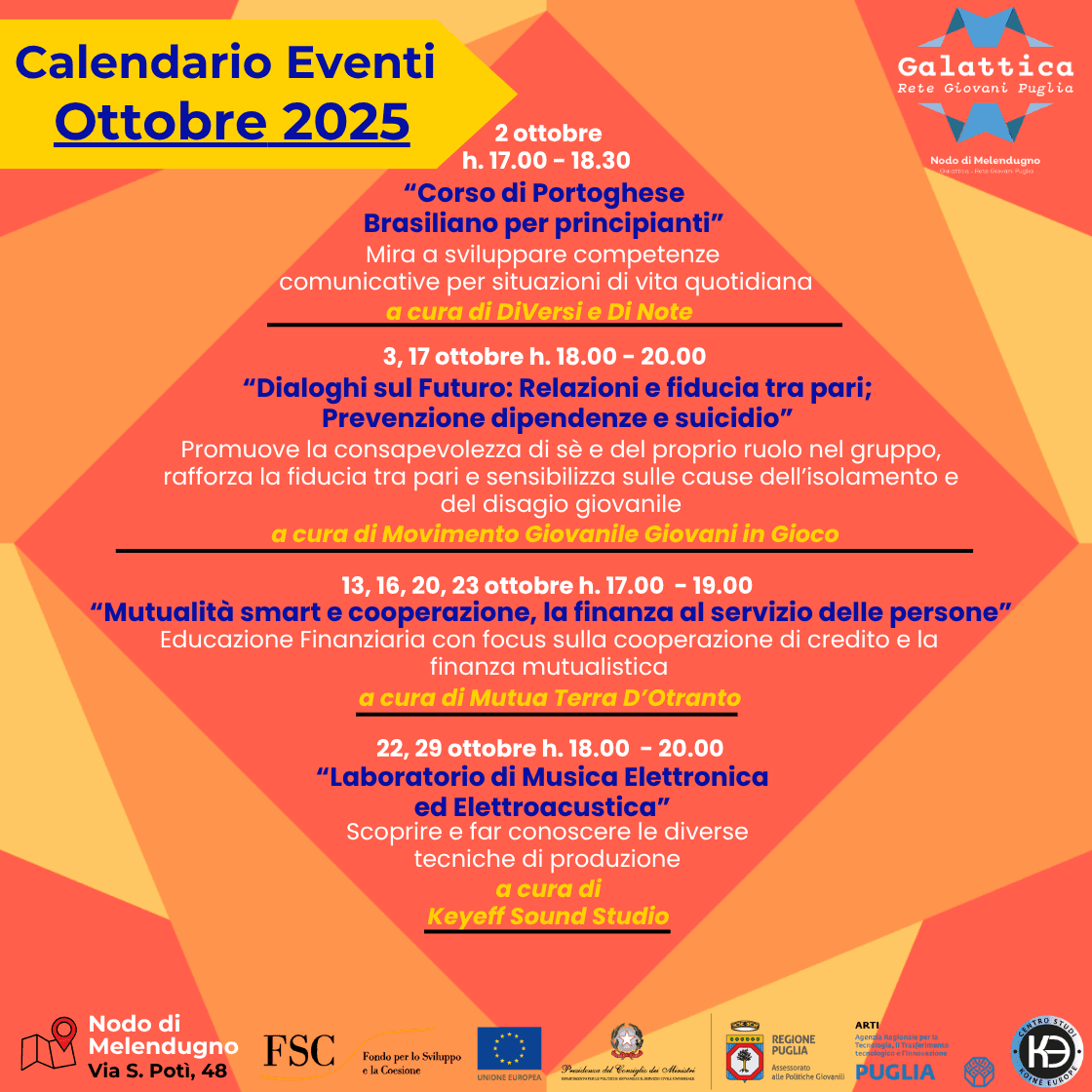 Appuntamenti Galattici mese di Ottobre 2025_Nodo di Melendugno Appuntamenti Galattici mese di Ottobre 2025_Nodo di Melendugno