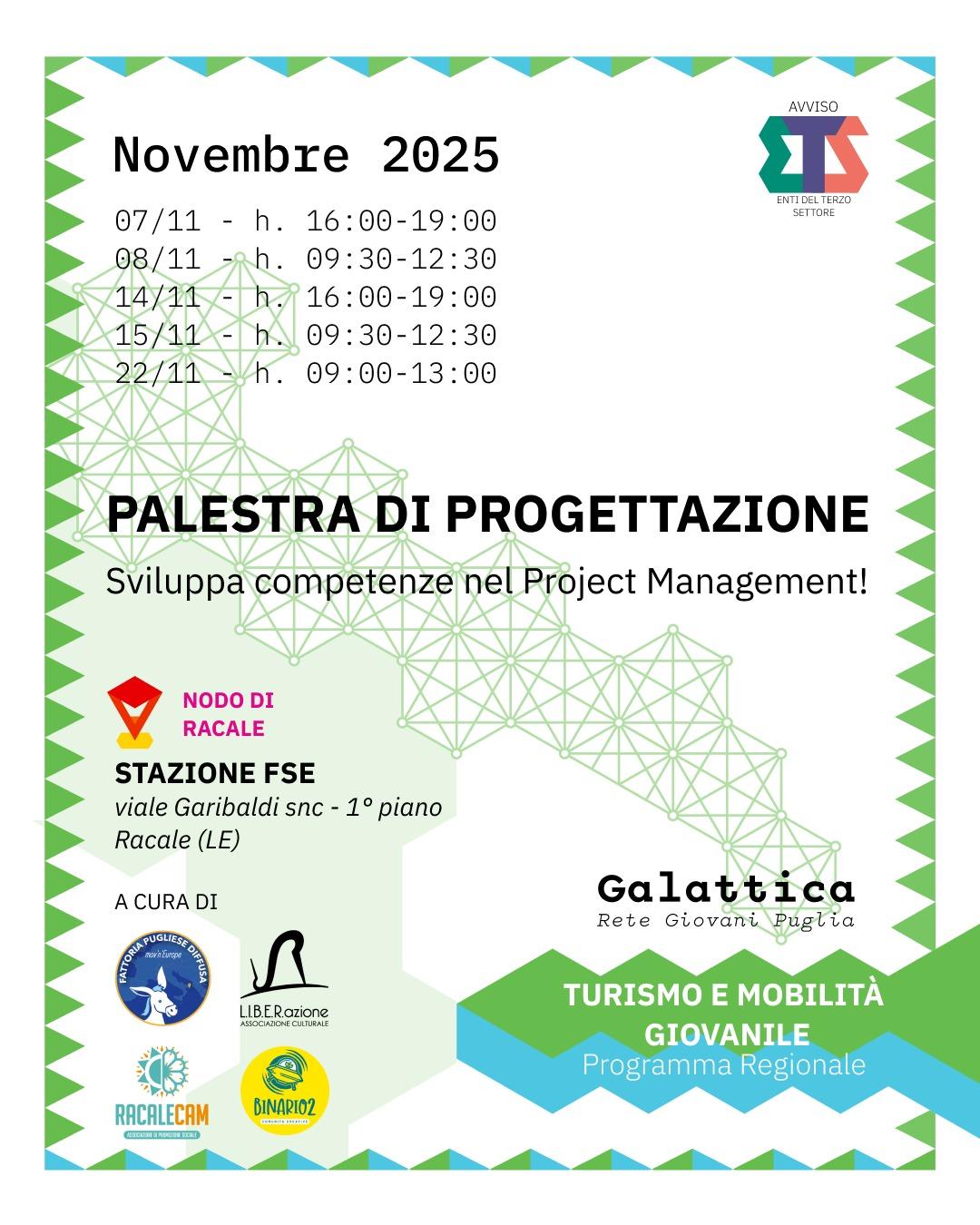 Palestra di Progettazione - Galattica - Fattoria Pugliese Palestra di Progettazione - Galattica - Fattoria Pugliese