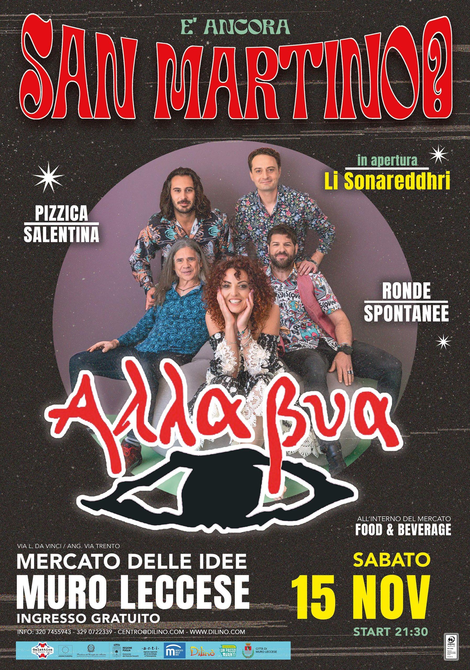locandina E' ancora s.martino, allabua al mercato delle idee muro leccese