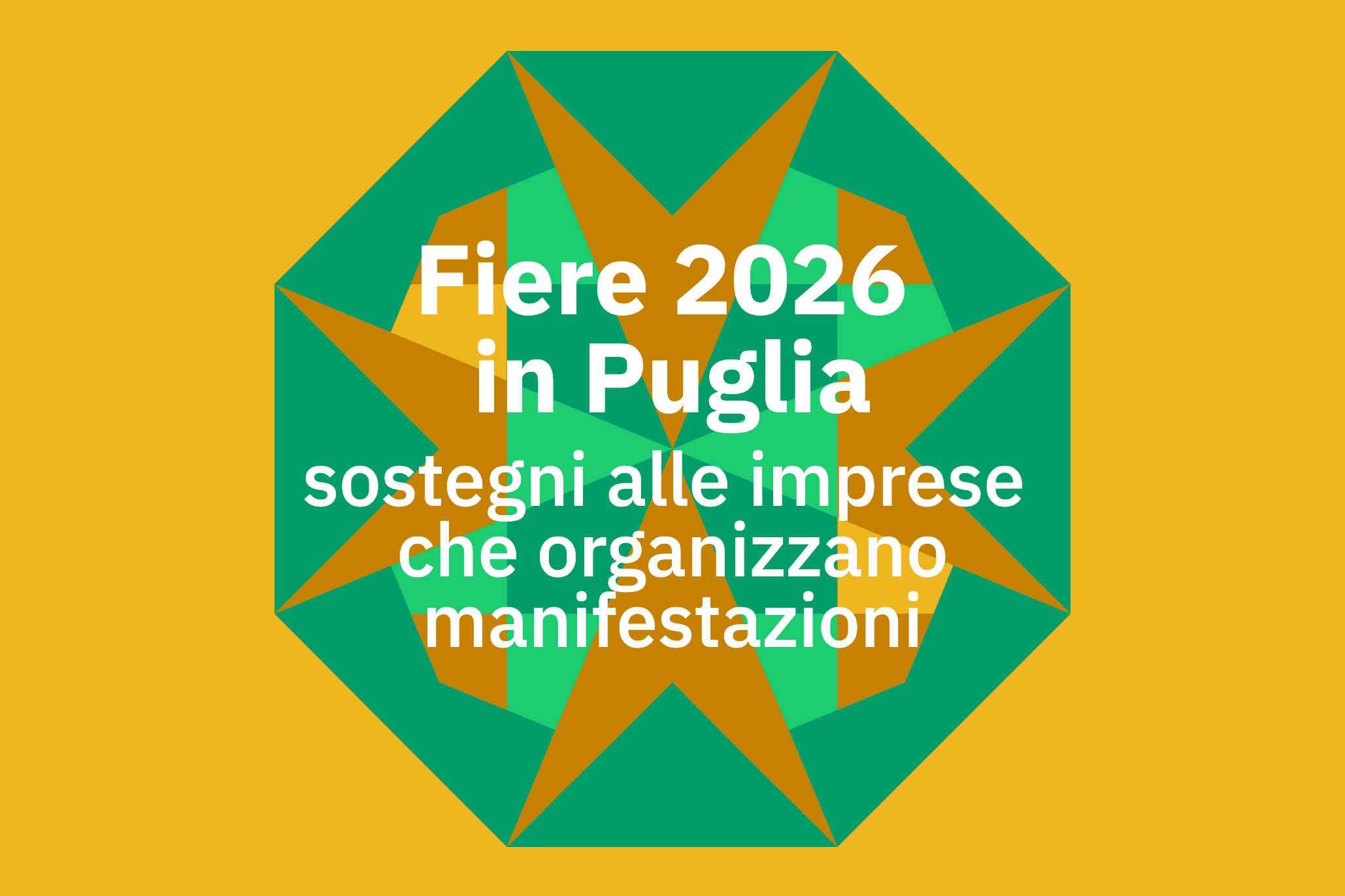 Fiere 2026 in Puglia sostegni alle imprese che organizzano manifestazioni