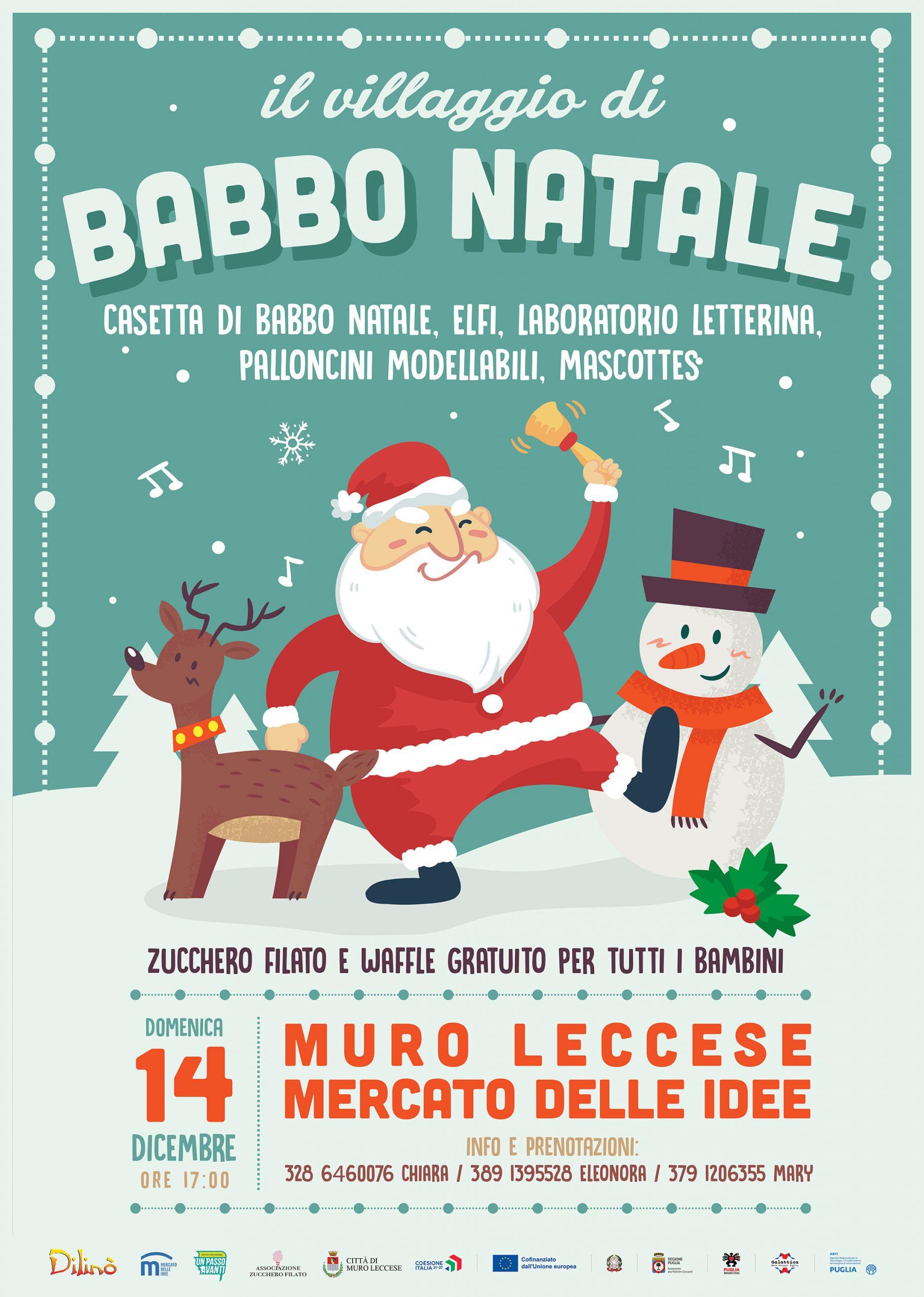 il villaggio di babbo natale 2025 al mercato delle idee, nodo galattica di muro leccese