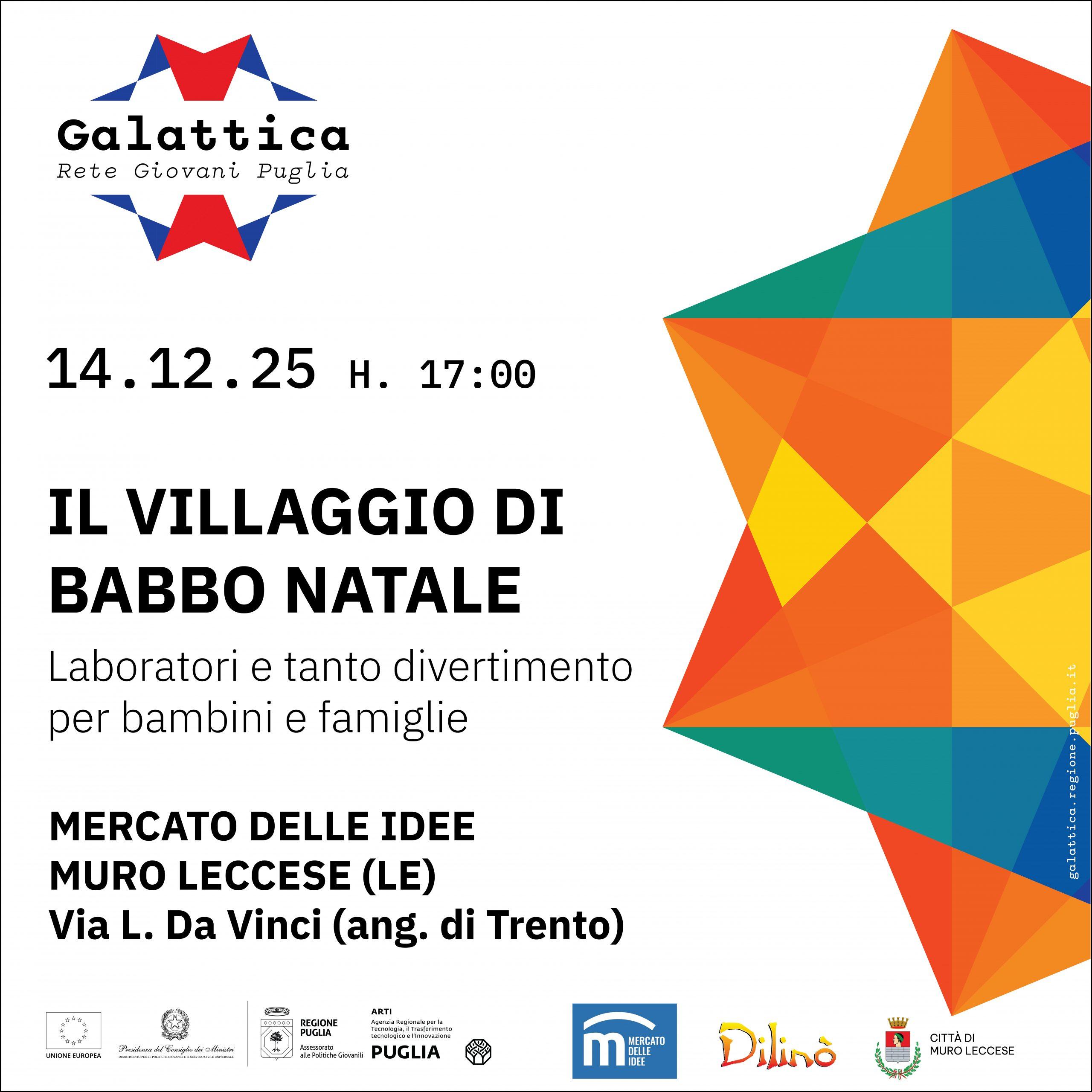 il villaggio di babbo natale 2025 al mercato delle idee, nodo galattica di muro leccese il villaggio di babbo natale 2025 al mercato delle idee, nodo galattica di muro leccese