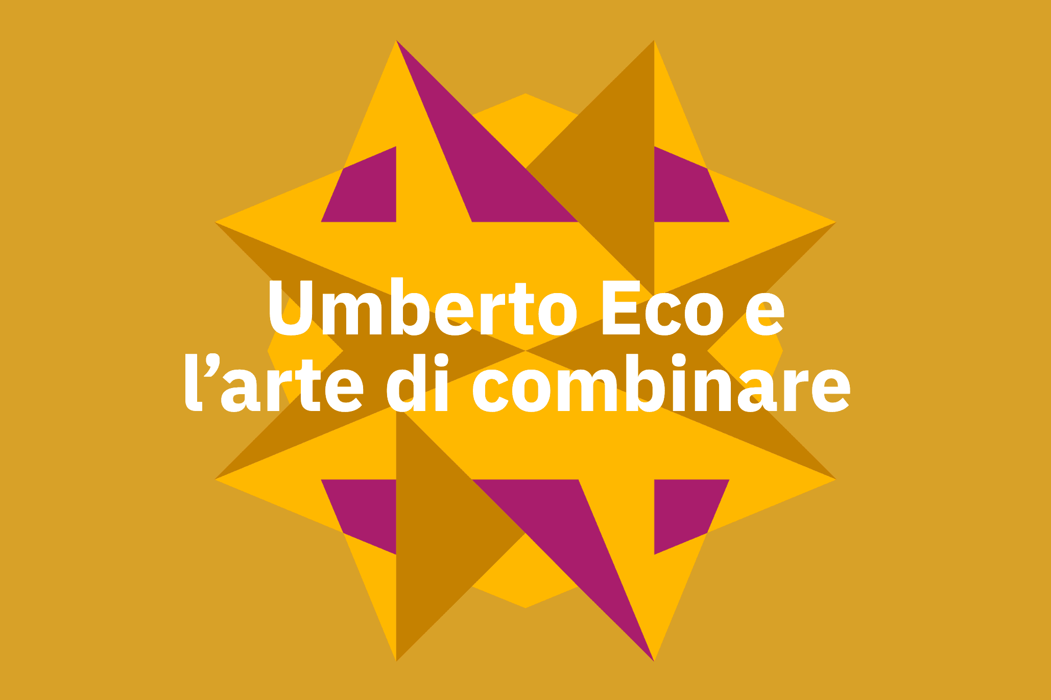 Umberto Eco e l’arte di combinare