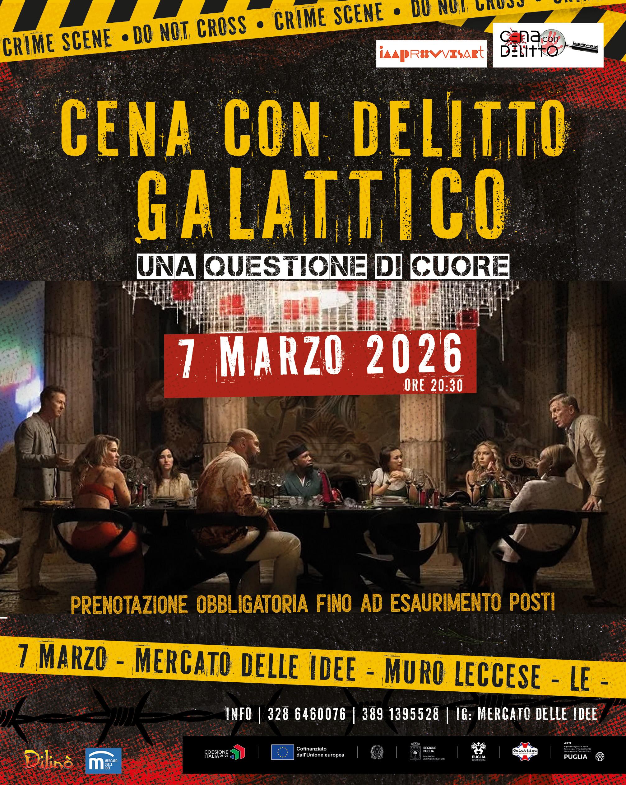 cena delitto galattico nodo di muro leccese