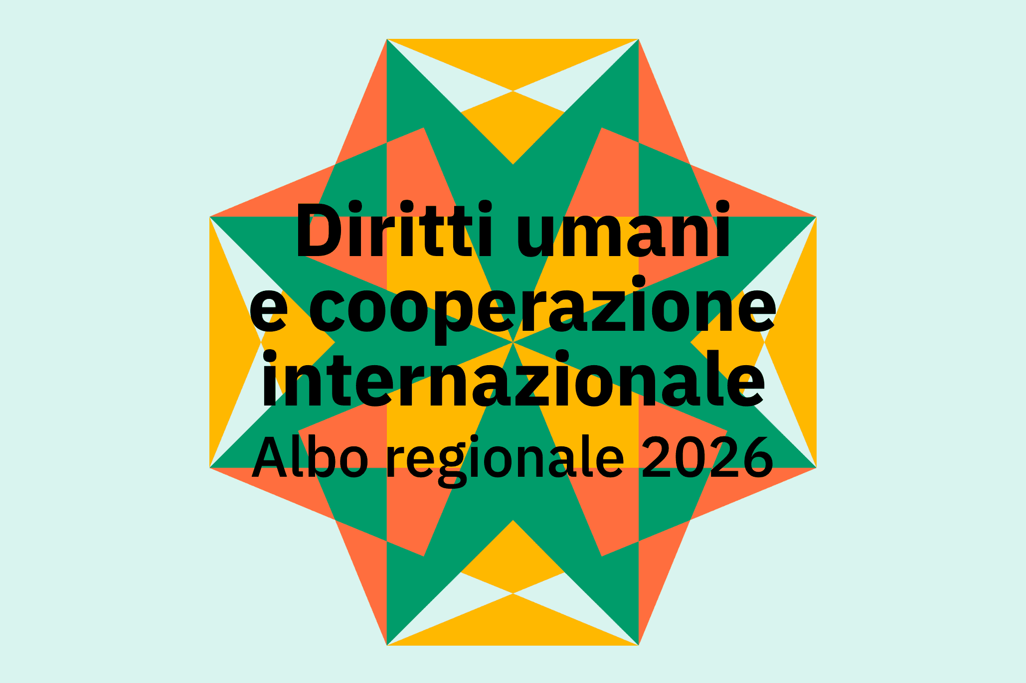 Diritti umani e cooperazione internazionale Albo regionale 2026