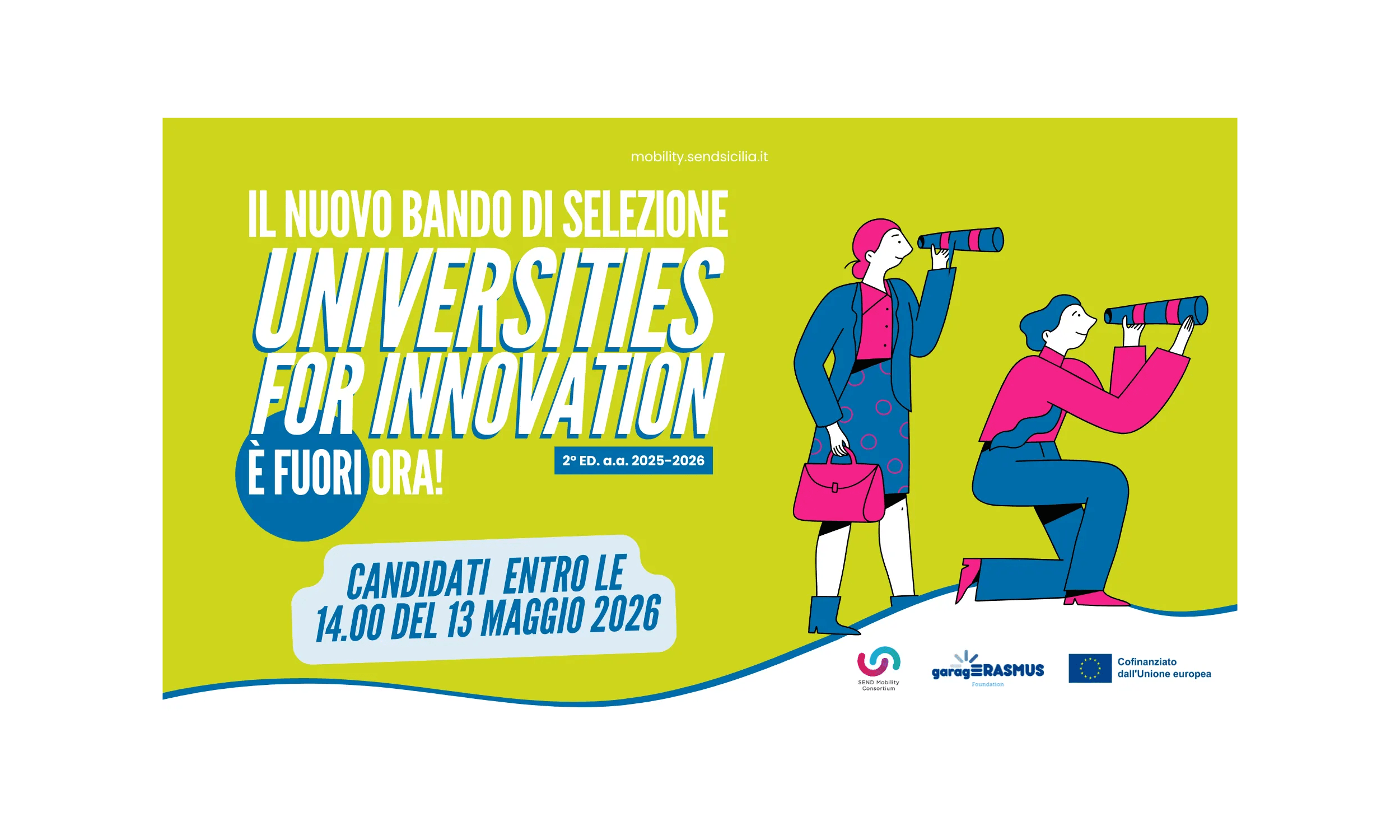 Il nuovo bando di selezione University for Innovation è fuori ora!